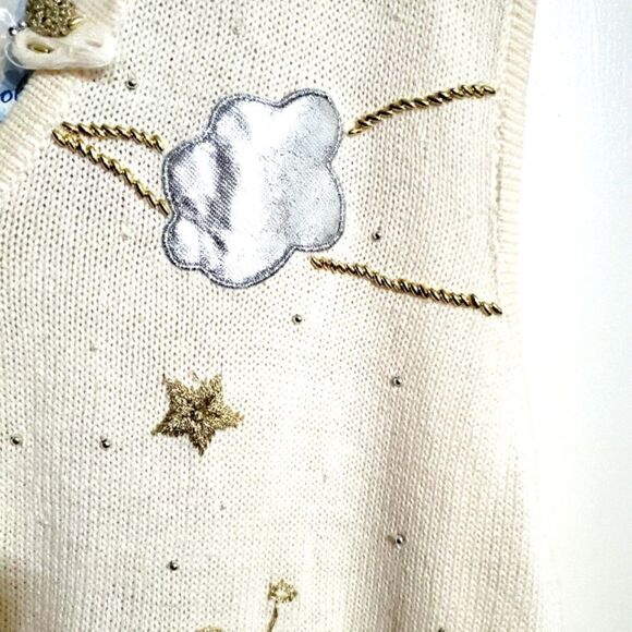 Bobbie Brooks VTG Christmas Sweater Vest Size XL 16-18 - Picture 5 of 6